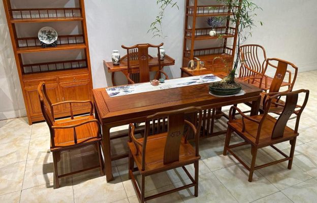 ban tra minh de phong cach trung quoc go huong